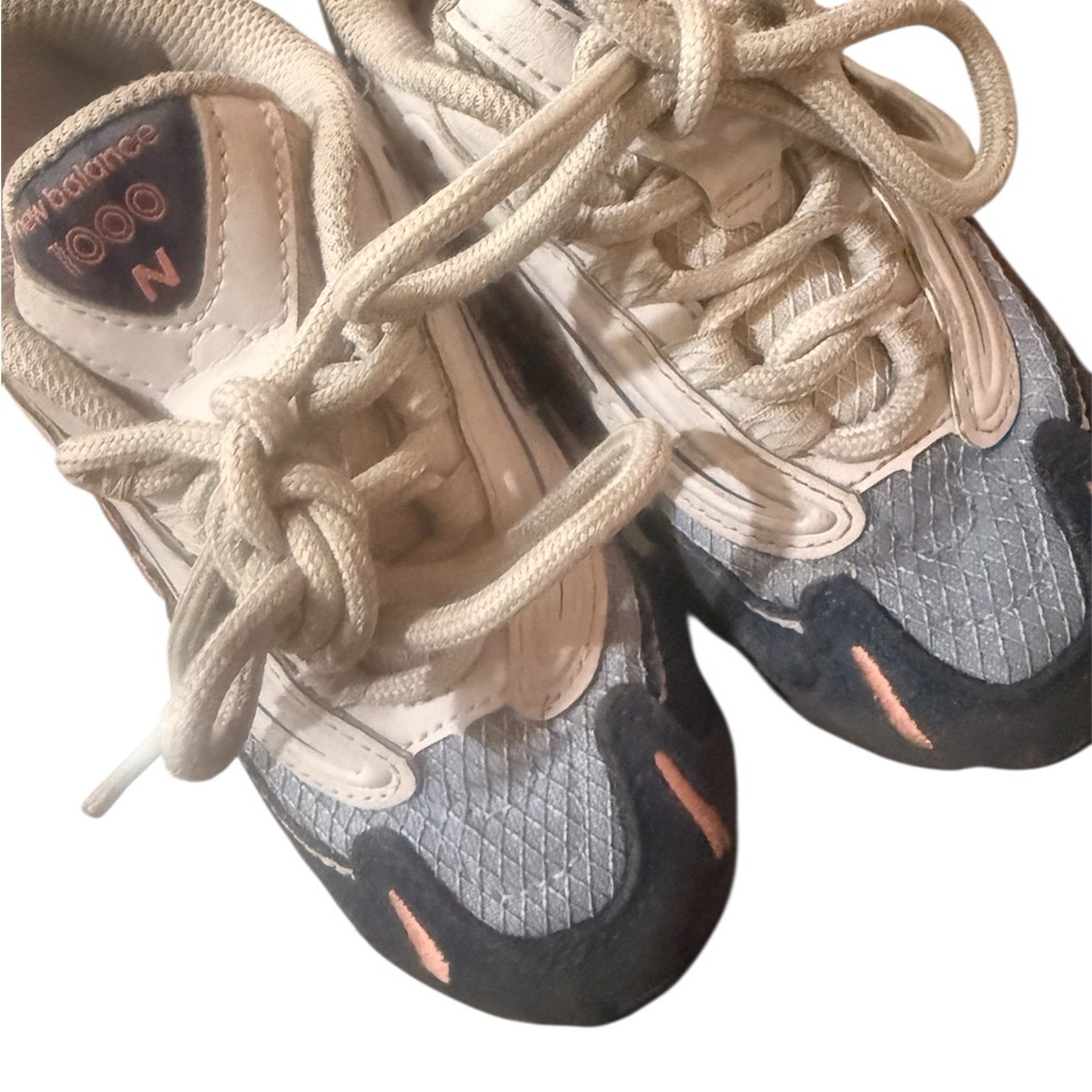 New Balance 1000 Gray and White Sneakers